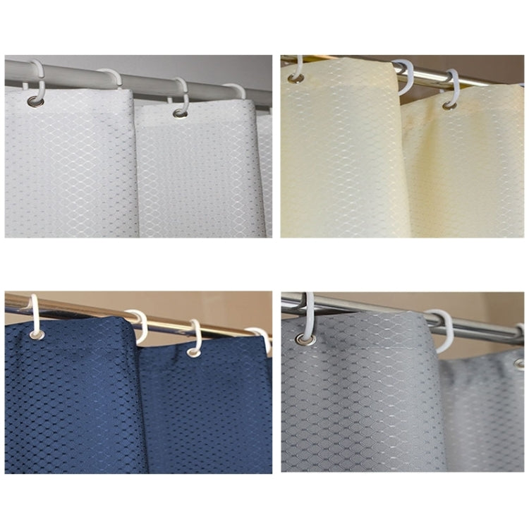 Thickening Waterproof And Mildew Curtain Honeycomb Texture Polyester Cloth Shower Curtain Bathroom Curtains,Size:180*180cm, Size:180*180cm