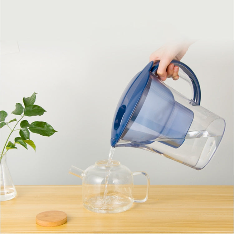 1.3L Portable Home Kitchen Activated Carbon Filter Cold Water Bottle, 1.3L (Blue)