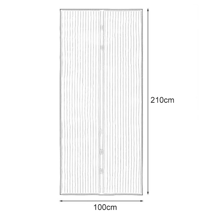 Magnetic Door Curtain Mosquito-proof Screen Door Curtain, Size:210x100cm, Size:210x100cm(White), Size:210x100cm(Black), Size:210x100cm(Coffee), Size:210x100cm(Beige)