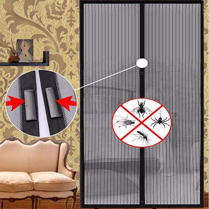 Magnetic Door Curtain Mosquito-proof Screen Door Curtain, Size:210x100cm, Size:210x100cm(White), Size:210x100cm(Black), Size:210x100cm(Coffee), Size:210x100cm(Beige)