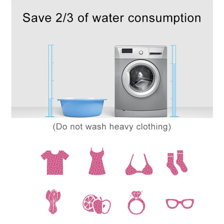Portable Mini Ultrasonic Washing Machine Cleaner for Clothing / Vegetable / Fruit, Water Drop Style