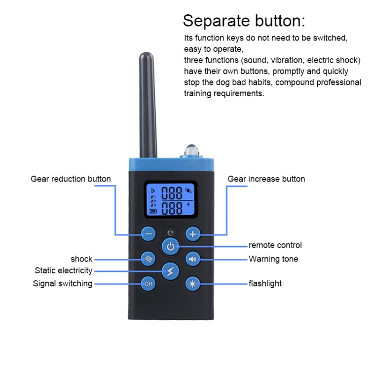 PaiPaitek Automatic Anti Barking Collar Pet Training Control System + Electric Shock PU Leather Collar for Dogs, PD525