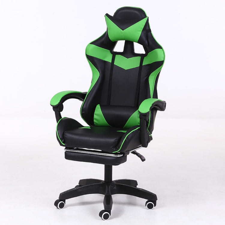Computer Office Chair Home Gaming Chair Lifted Rotating Lounge Chair with Footrest / Nylon Feet, With Footrest / Nylon Feet (Green), With Footrest / Nylon Feet (Gold), With Footrest / Nylon Feet (Blue)