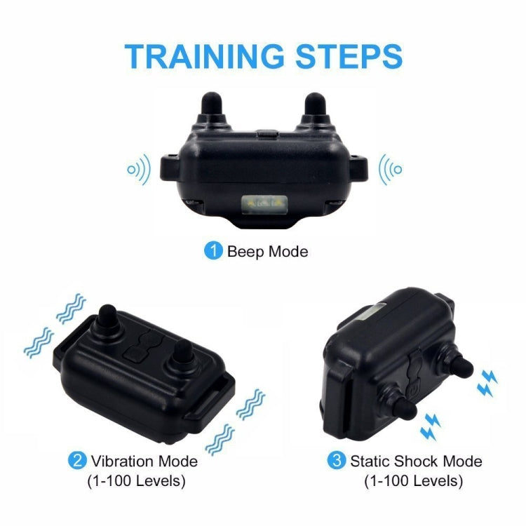 880-2 800 Yards Rechargeable Remote Control Collar Dog Training Device Anti Barking Device, 880-2 Black Black, 880-2 Black+Orange