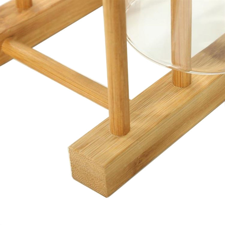 Solid Wood Dish Drip Rack Plate Holder, Size: 30x12x10cm, 6 Grid