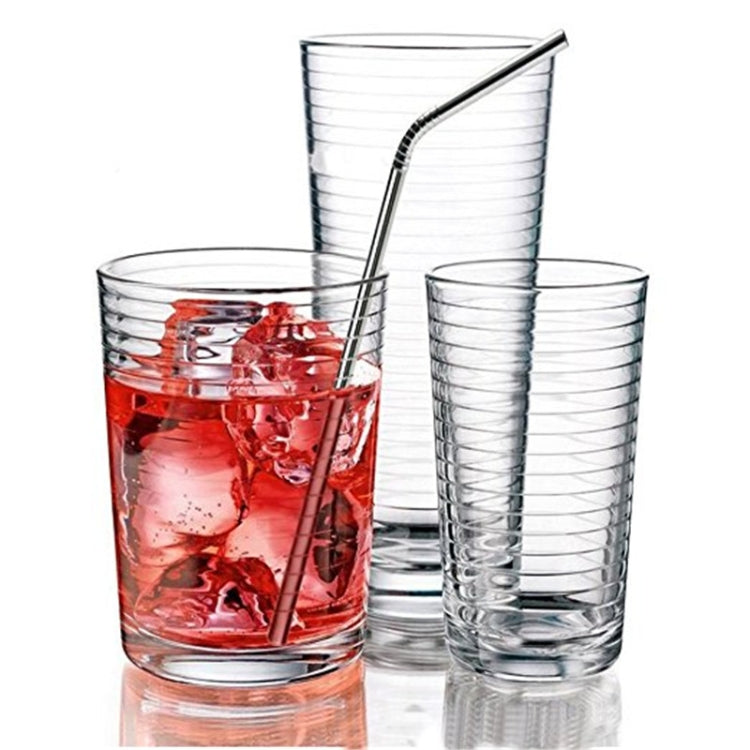 4pcs Reusable Stainless Steel Drinking Straw + Cleaner Brush Set Kit,  266*6mm, 266*6mm (Combination)