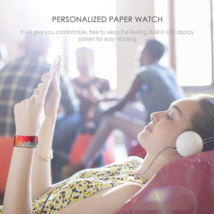 City Of Sky Pattern Creative Fashion Waterproof Paper Watch Intelligent Paper Electronic Wristwatch, City Of Sky Pattern