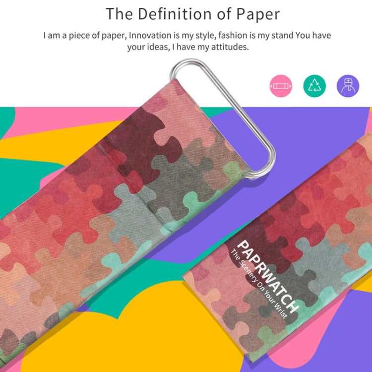 Adventure Pattern Creative Fashion Waterproof Paper Watch Intelligent Paper Electronic Wristwatch, Adventure Pattern