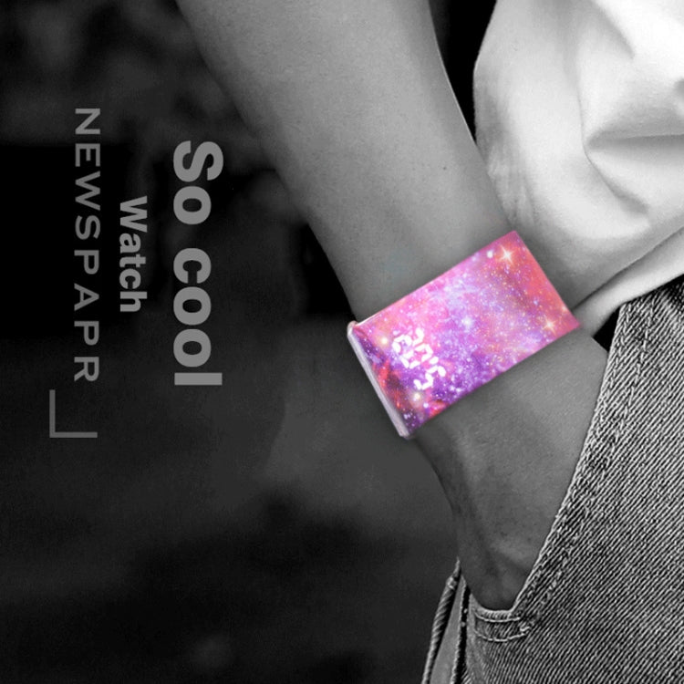 Flamingo Pattern Creative Fashion Waterproof Paper Watch Intelligent Paper Electronic Wristwatch, Flamingo Pattern