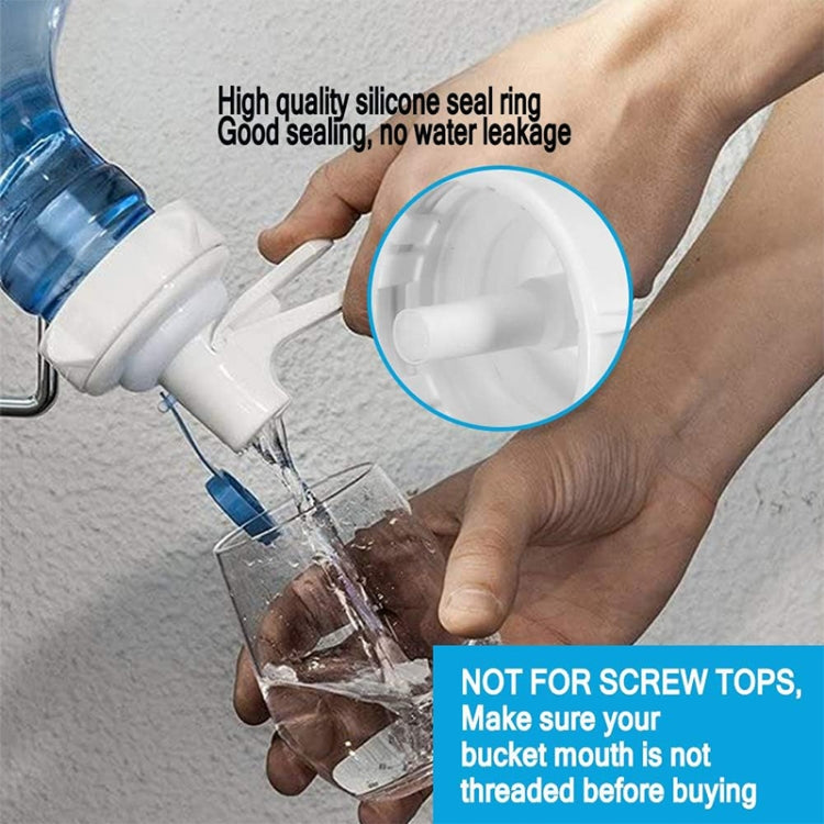 PP Water Bottle Faucet Dispenser Valve for 55mm Crown Top Bottle with Dustproof Cover, Faucet Dispenser Valve