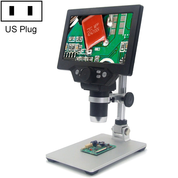 G1200 7 inch LCD Screen 1200X Portable Electronic Digital Desktop Stand Microscope, AU Plug, Lithium Battery EU Plug, Lithium Battery UK Plug, Lithium Battery US Plug, Lithium Battery AU Plug