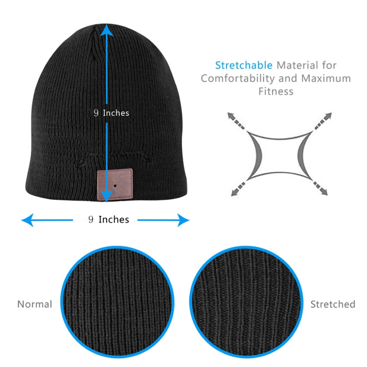 Bluetooth Warm Knit Hat, Supports Phone Answering & Bluetooth Photo Taking & Music Playing
