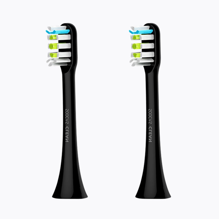 2 PCS Original Xiaomi Youpin General Cleaning Replacement Brush Heads for Xiaomi Soocare Sonic Electric Toothbrush (HC7711W), General Cleaning Black