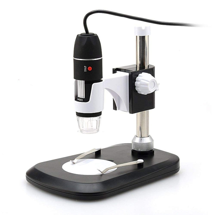 DMS-MDS800 40X-1600X Magnifier 2.0MP Image Sensor USB Digital Microscope with 8 LEDs & Professional Stand, 40X-1600X