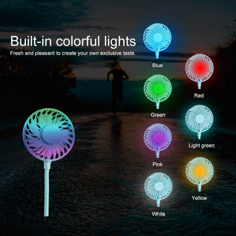 Creative Mini Hanging Neck Type Fan Outdoor LED Fan, F008 (Black), F008, F008 (Blue), F008 (White)
