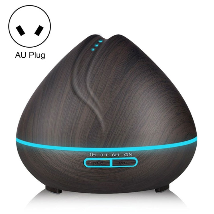 Peach Shape Wood Grain Remote Control Ultrasonic Humidifier Aromatherapy Machine Automatic Alcohol Sprayer with LED Lights, Capacity: 400mL, AU Plug (Light Wood Color), Peach Shape Light Wood Color, Diamond Dark Wood Color, Diamond Light Wood Color    ...