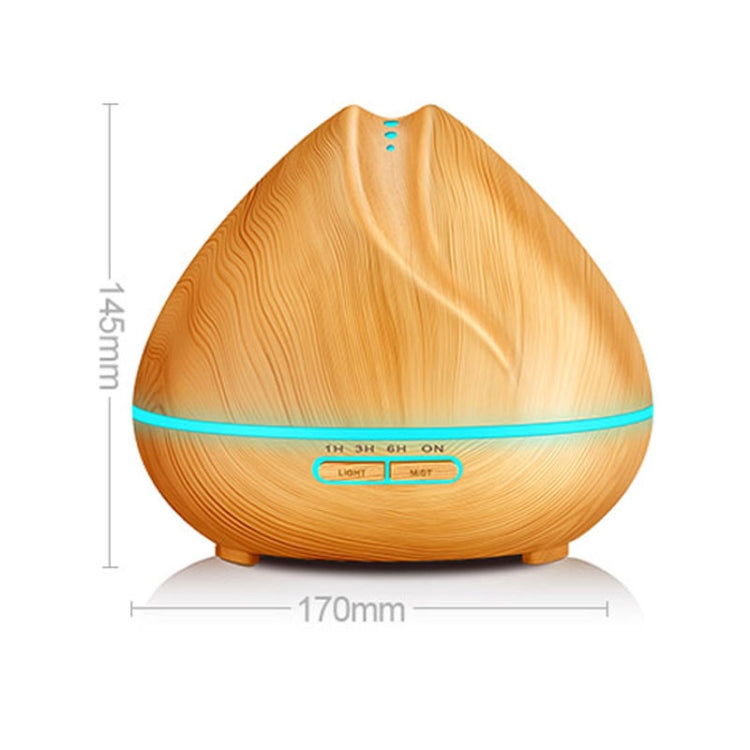 Peach Shape Wood Grain Remote Control Ultrasonic Humidifier Aromatherapy Machine Automatic Alcohol Sprayer with LED Lights, Capacity: 400mL, AU Plug (Light Wood Color), Peach Shape Light Wood Color, Diamond Dark Wood Color, Diamond Light Wood Color    ...
