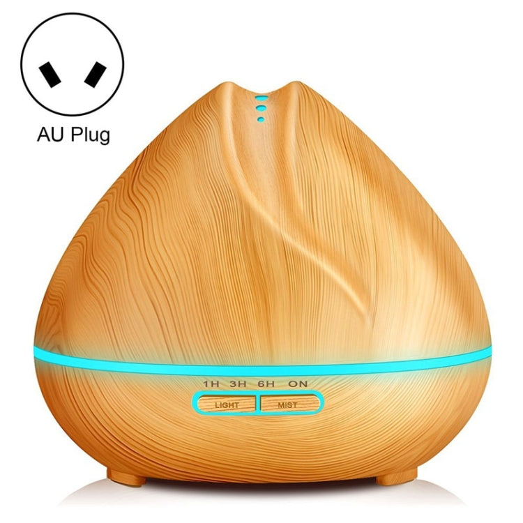 Peach Shape Wood Grain Remote Control Ultrasonic Humidifier Aromatherapy Machine Automatic Alcohol Sprayer with LED Lights, Capacity: 400mL, AU Plug (Light Wood Color), Peach Shape Light Wood Color, Diamond Dark Wood Color, Diamond Light Wood Color    ...