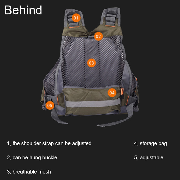 MANNER Outdoor Multifunctional Fishing Life Vest Swimming Life Jacket, MANNER Life Jacket