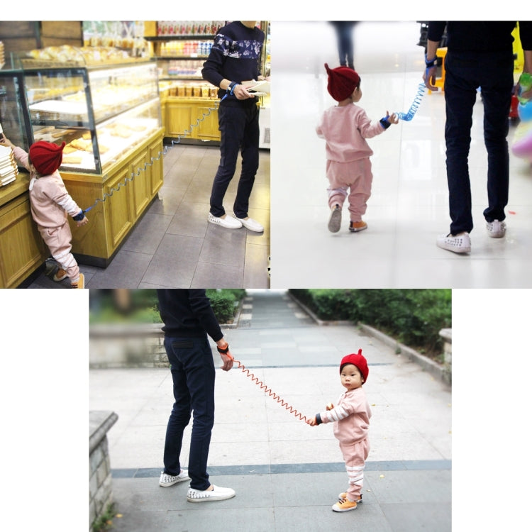Kids Safety Harness Child Leash Anti Lost Wrist Link Traction Rope Anti Lost Bracelet, Length: 2m, 2m Orange, 2m Blue