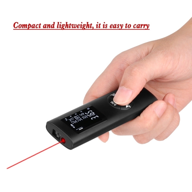 JQ-60 Mini Laser Distance Meter 60m Rechargeable Digital Handheld Laser Rangefinder, 60m