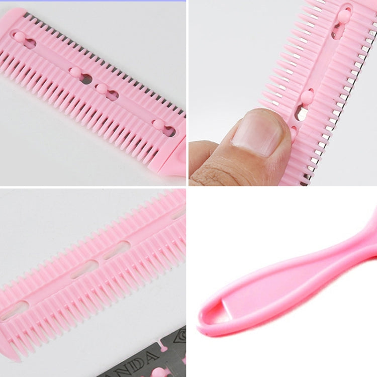 3pcs Hair Tools Double-sided Knife Hair Comb Hair Bangs Trimmer Thinning Device Hair Clipper,  Random Color Delivery, 10 PCS Random Color Delivery
