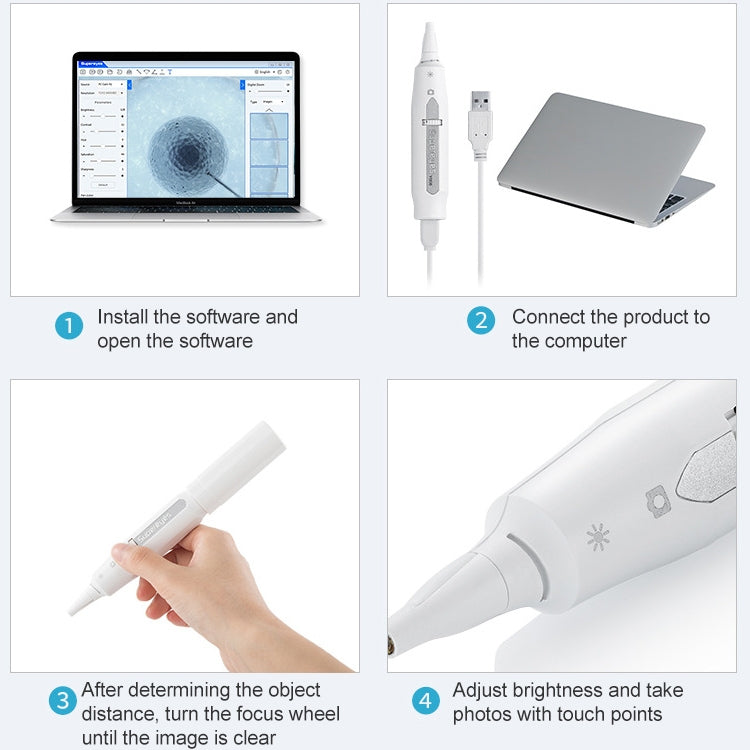 Supereyes Y008P Ear Nose Mouth Wireless Digital Electronic Endoscope, Y008P