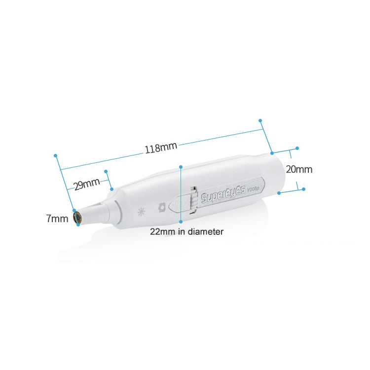 Supereyes Y008P Ear Nose Mouth Wireless Digital Electronic Endoscope, Y008P