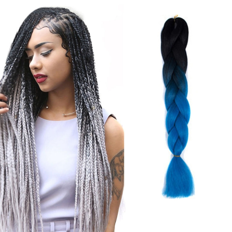 Fashion Color Gradient Individual Braid Wigs Chemical Fiber Big Braids, Length: 60cm(04 Black+Red), 04, 05, 07, 09, 10, 11, 12, 13, 14, 19, 20, 22, 23, 24, 32, 33, 39, 40, 41, 48, 52, 53, 55, 57