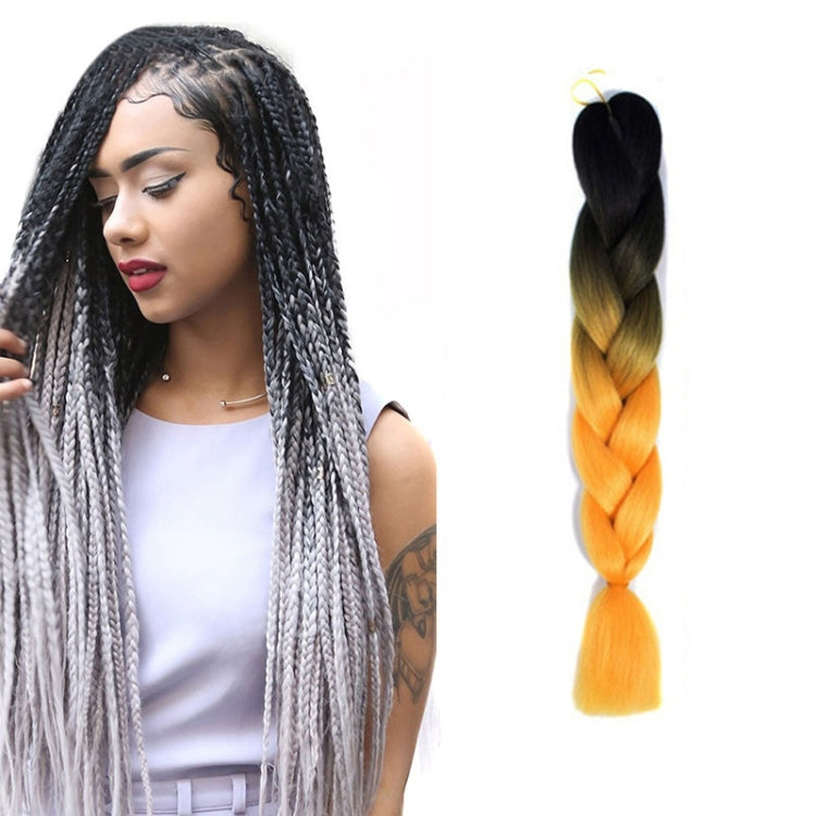 Fashion Color Gradient Individual Braid Wigs Chemical Fiber Big Braids, Length: 60cm(04 Black+Red), 04, 05, 07, 09, 10, 11, 12, 13, 14, 19, 20, 22, 23, 24, 32, 33, 39, 40, 41, 48, 52, 53, 55, 57
