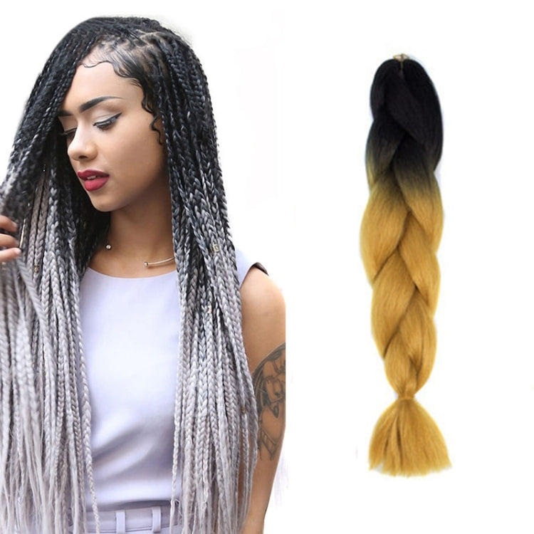 Fashion Color Gradient Individual Braid Wigs Chemical Fiber Big Braids, Length: 60cm(04 Black+Red), 04, 05, 07, 09, 10, 11, 12, 13, 14, 19, 20, 22, 23, 24, 32, 33, 39, 40, 41, 48, 52, 53, 55, 57