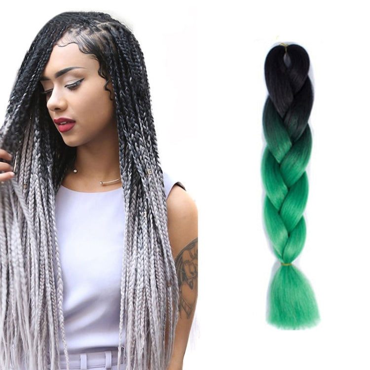Fashion Color Gradient Individual Braid Wigs Chemical Fiber Big Braids, Length: 60cm(04 Black+Red), 04, 05, 07, 09, 10, 11, 12, 13, 14, 19, 20, 22, 23, 24, 32, 33, 39, 40, 41, 48, 52, 53, 55, 57