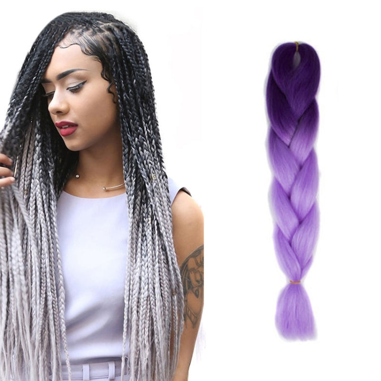 Fashion Color Gradient Individual Braid Wigs Chemical Fiber Big Braids, Length: 60cm(04 Black+Red), 04, 05, 07, 09, 10, 11, 12, 13, 14, 19, 20, 22, 23, 24, 32, 33, 39, 40, 41, 48, 52, 53, 55, 57