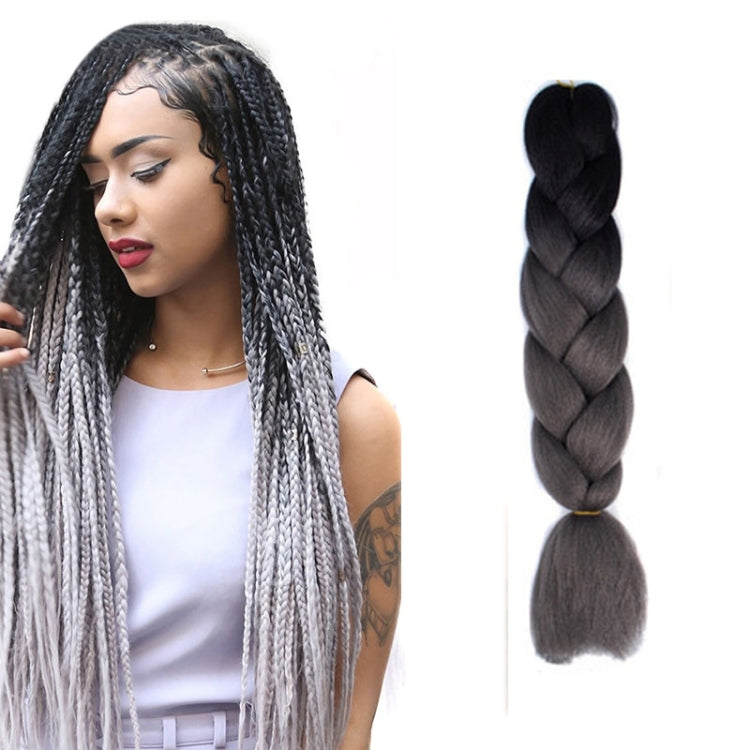 Fashion Color Gradient Individual Braid Wigs Chemical Fiber Big Braids, Length: 60cm(04 Black+Red), 04, 05, 07, 09, 10, 11, 12, 13, 14, 19, 20, 22, 23, 24, 32, 33, 39, 40, 41, 48, 52, 53, 55, 57