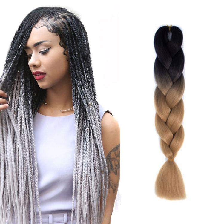 Fashion Color Gradient Individual Braid Wigs Chemical Fiber Big Braids, Length: 60cm(04 Black+Red), 04, 05, 07, 09, 10, 11, 12, 13, 14, 19, 20, 22, 23, 24, 32, 33, 39, 40, 41, 48, 52, 53, 55, 57