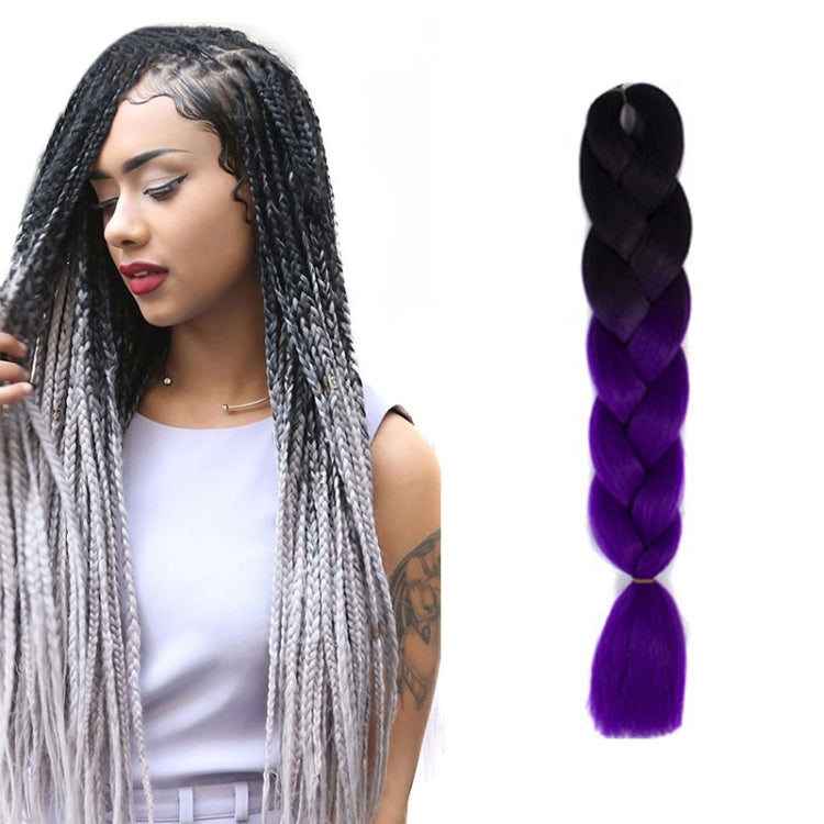 Fashion Color Gradient Individual Braid Wigs Chemical Fiber Big Braids, Length: 60cm(04 Black+Red), 04, 05, 07, 09, 10, 11, 12, 13, 14, 19, 20, 22, 23, 24, 32, 33, 39, 40, 41, 48, 52, 53, 55, 57