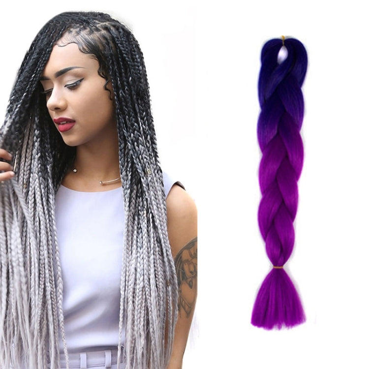 Fashion Color Gradient Individual Braid Wigs Chemical Fiber Big Braids, Length: 60cm(04 Black+Red), 04, 05, 07, 09, 10, 11, 12, 13, 14, 19, 20, 22, 23, 24, 32, 33, 39, 40, 41, 48, 52, 53, 55, 57