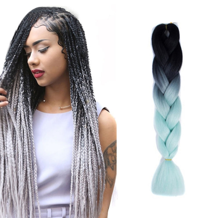 Fashion Color Gradient Individual Braid Wigs Chemical Fiber Big Braids, Length: 60cm(04 Black+Red), 04, 05, 07, 09, 10, 11, 12, 13, 14, 19, 20, 22, 23, 24, 32, 33, 39, 40, 41, 48, 52, 53, 55, 57