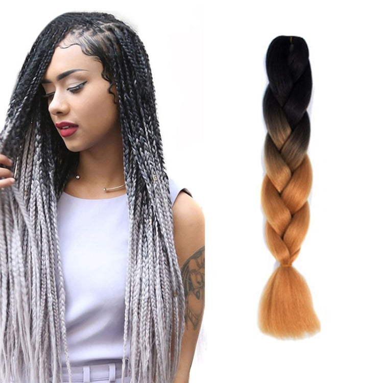 Fashion Color Gradient Individual Braid Wigs Chemical Fiber Big Braids, Length: 60cm(04 Black+Red), 04, 05, 07, 09, 10, 11, 12, 13, 14, 19, 20, 22, 23, 24, 32, 33, 39, 40, 41, 48, 52, 53, 55, 57