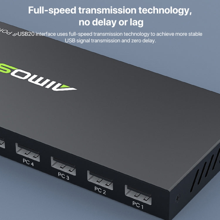 AIMOS AM-KM804 USB 8 In 4 Out Switch, AM-KM804