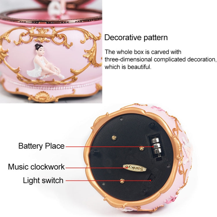 Ballet Girl Rotating Dancing Music Box Creative Birthday Gift, Music: Spirited Away, Spirited Away