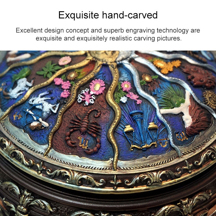 Constellation Luminous Resin Music Box Creative Birthday Gift (Taurus), HDR0230A, HDR0230B, HDR0230C, HDR0230D, HDR0230E, HDR0230F, HDR0230G, HDR0230H, HDR0230I, HDR0230J, HDR0230K, HDR0230L