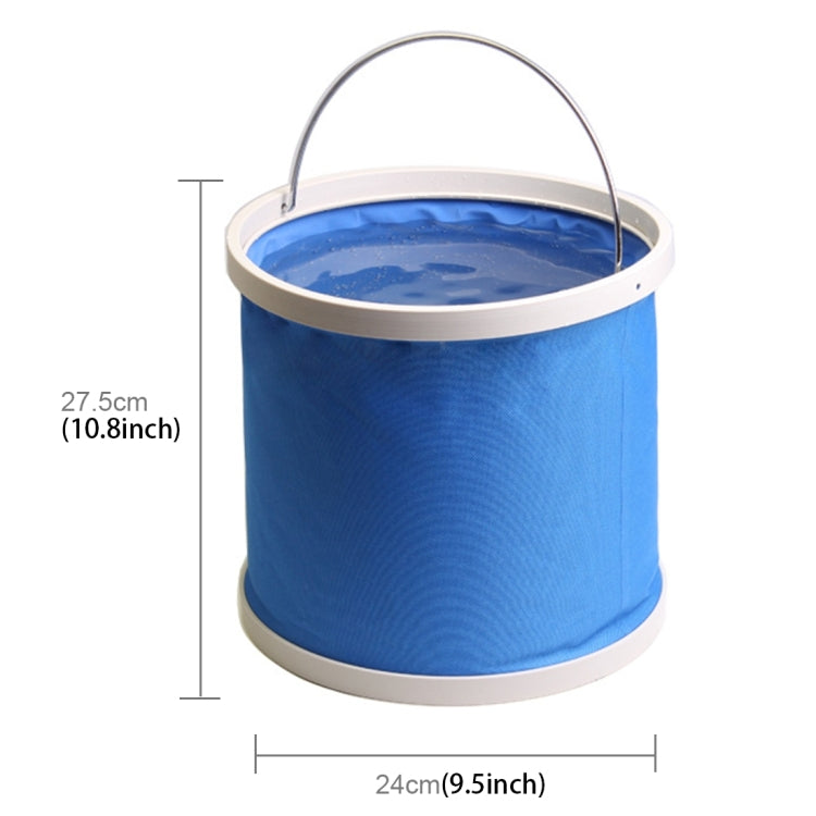 KANEED 11 Liter/2.9 Gallon Oxford Cloth Scalable Foldable Convenient Water Bucket for Camping/Car Washing/ Fishing/Hiking/Beach, Random Color Delivery, Scalable Foldable Convenient Water Bucket