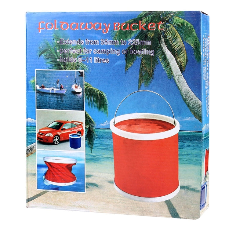 KANEED 11 Liter/2.9 Gallon Oxford Cloth Scalable Foldable Convenient Water Bucket for Camping/Car Washing/ Fishing/Hiking/Beach, Random Color Delivery, Scalable Foldable Convenient Water Bucket
