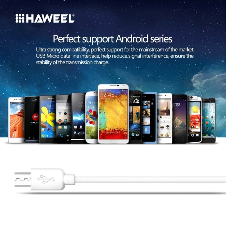 HAWEEL 3m High Speed Micro USB to USB Data Sync Charging Cable For Samsung, Xiaomi, Huawei, LG, HTC, The Devices with Micro USB Port, Micro USB 3m