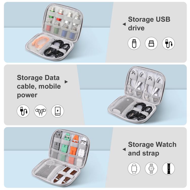 HAWEEL Watch Band Organizer Box Earphones / U Disk / Digital Cable Storage Case, Watch Band Organizer, Size: S