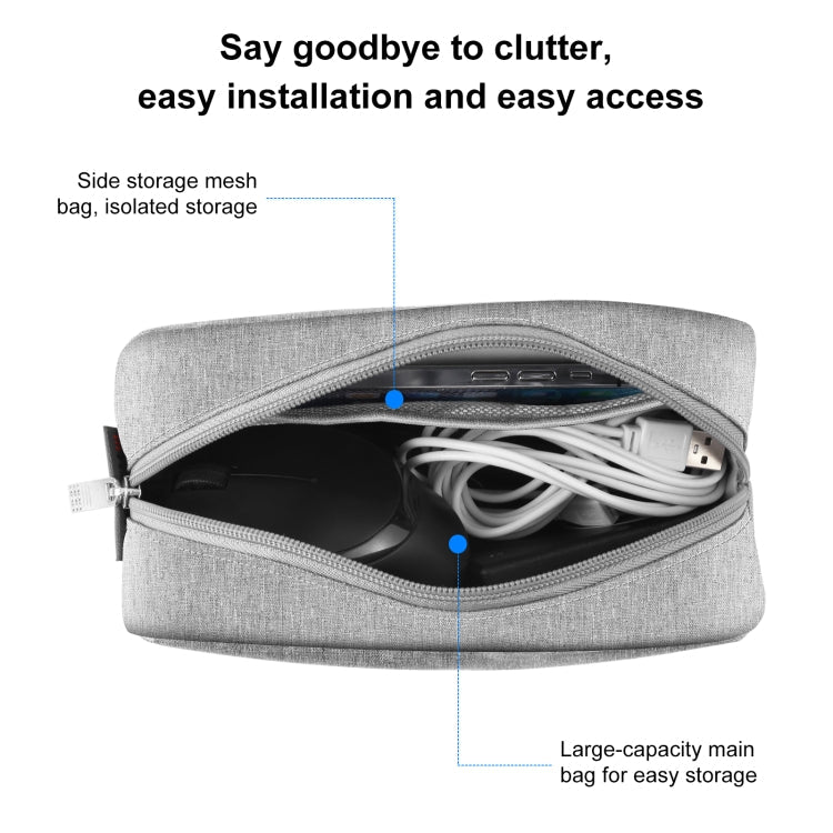 HAWEEL Electronics Organizer Storage Bag for Charger, Power Bank, Cables, Mouse, Earphones, Size: L, Electronic Organizer, Size: L