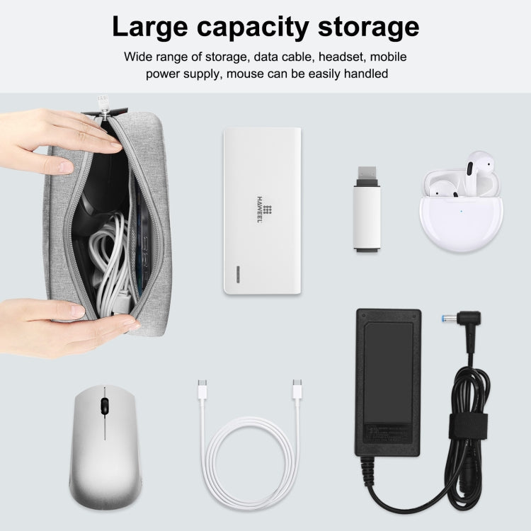 HAWEEL Electronics Organizer Storage Bag for Charger, Power Bank, Cables, Mouse, Earphones, Size: L, Electronic Organizer, Size: L