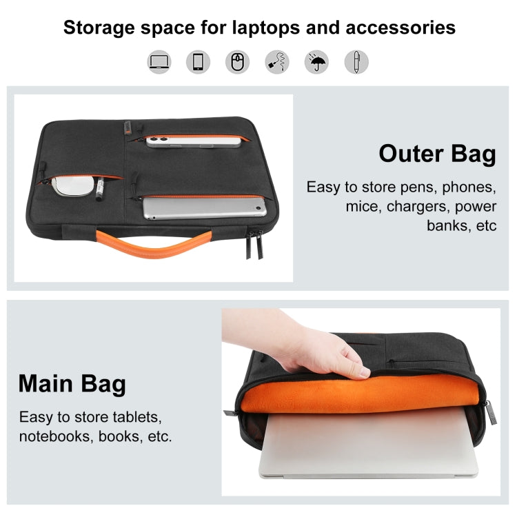 HAWEEL 13.0 inch Sleeve Case Zipper Briefcase Laptop Handbag For Macbook, Samsung, Lenovo Thinkpad, Sony, DELL Alienware, CHUWI, ASUS, HP, 13 inch -13.5 inch Laptops, 13.0-13.5 inch