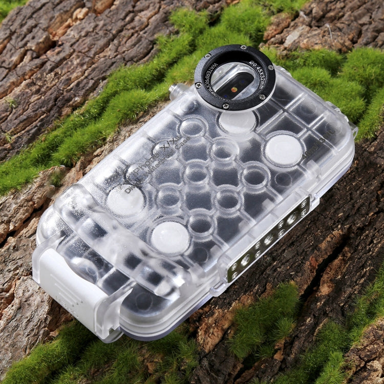 For iPhone X / XS HAWEEL 40m/130ft Diving Case, Photo Video Taking Underwater Housing Cover, For iPhone X